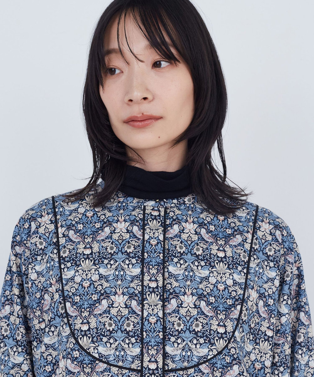 ADIEU TRISTESSE リバティプリントワンピース グレー系その他