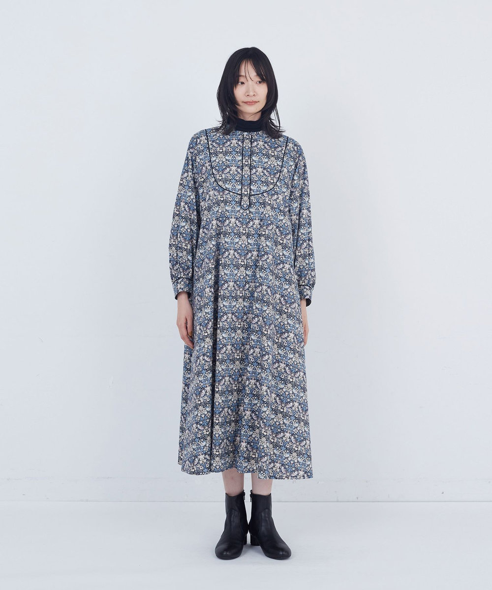 ADIEU TRISTESSE リバティプリントワンピース グレー系その他