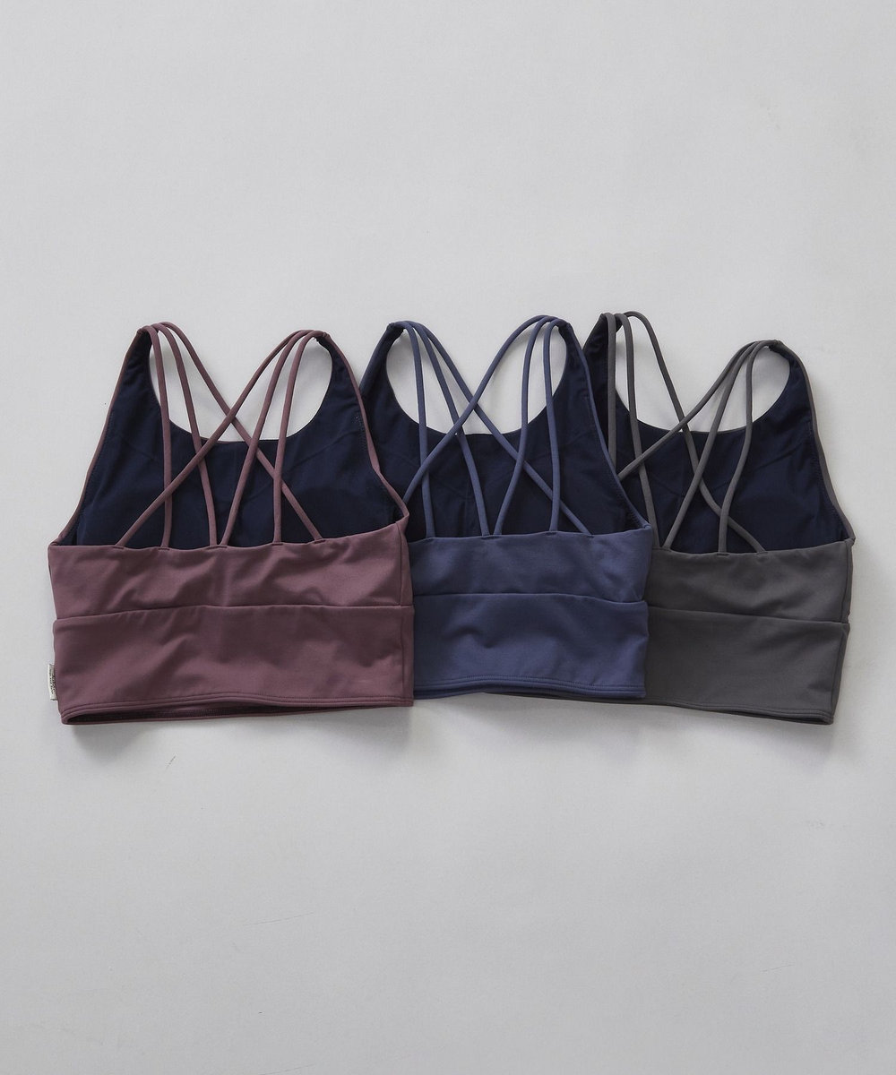 Julier 【定番】プレミアムフローショートトップス/パット付き・UVカット・吸汗速乾・ホットヨガ対応・水着・水陸両用 グレー