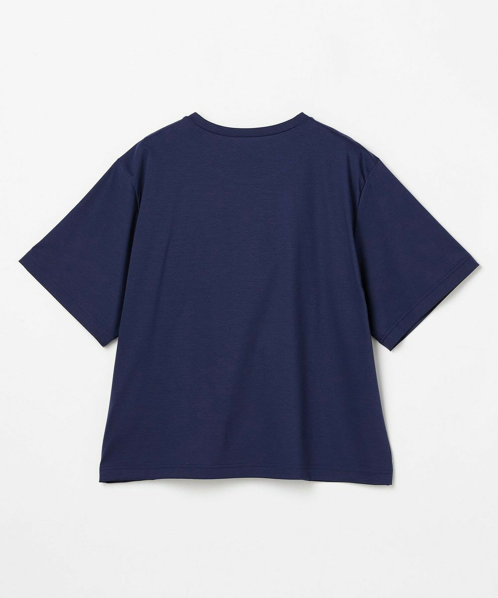 L'EQUIPE Lサイズ（大きいサイズ） 【大きいサイズ】サークル刺繍Tシャツ ブルー