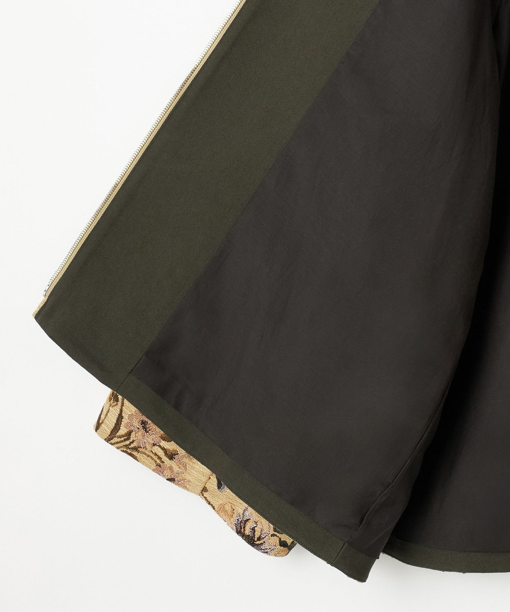 DÉPAREILLÉ FLOWER JACQUARD BLOUSON / フラワージャガードブルゾン ベージュ