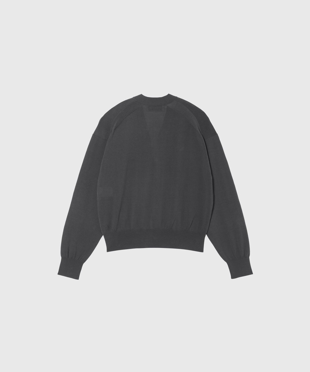 DÉPAREILLÉ ICE COTTON CARDIGAN / アイスコットンカーディガン チャコールグレー