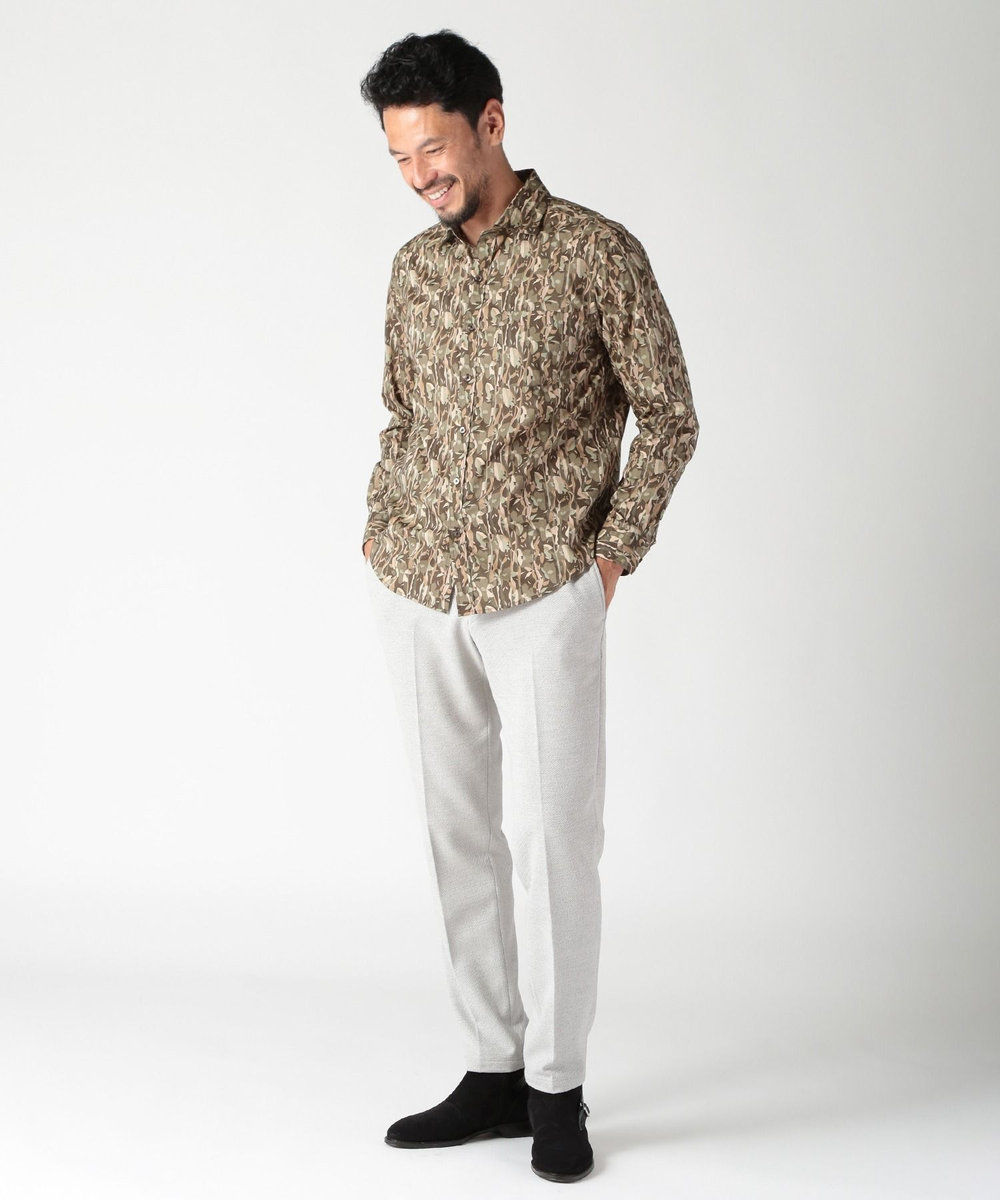 MEN'S BIGI 【ACTIVE TAILOR】ソフトサーモ混ツイードツイルパンツ グレー