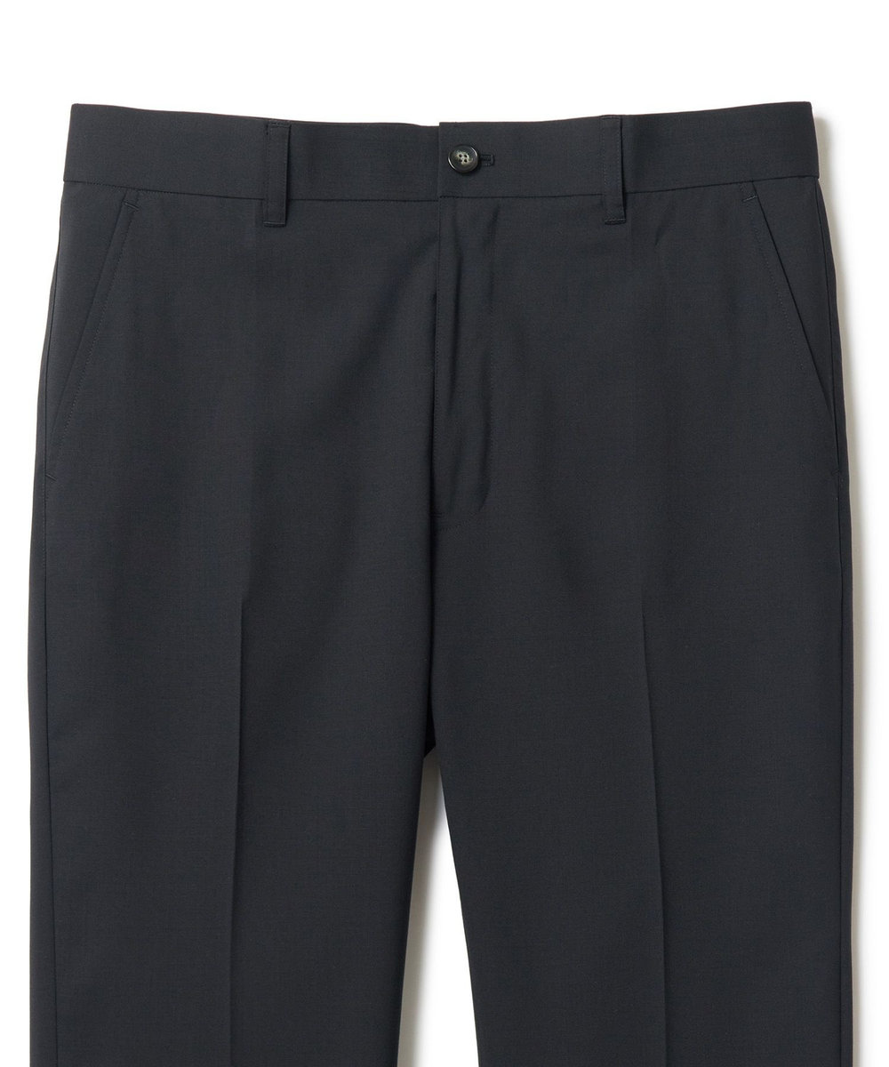 MEN'S BIGI SMART MERINOウールトロピカル/グレンチェック パンツ＜防シワ＞＜軽量＞＜ストレッチ＞ ブラック