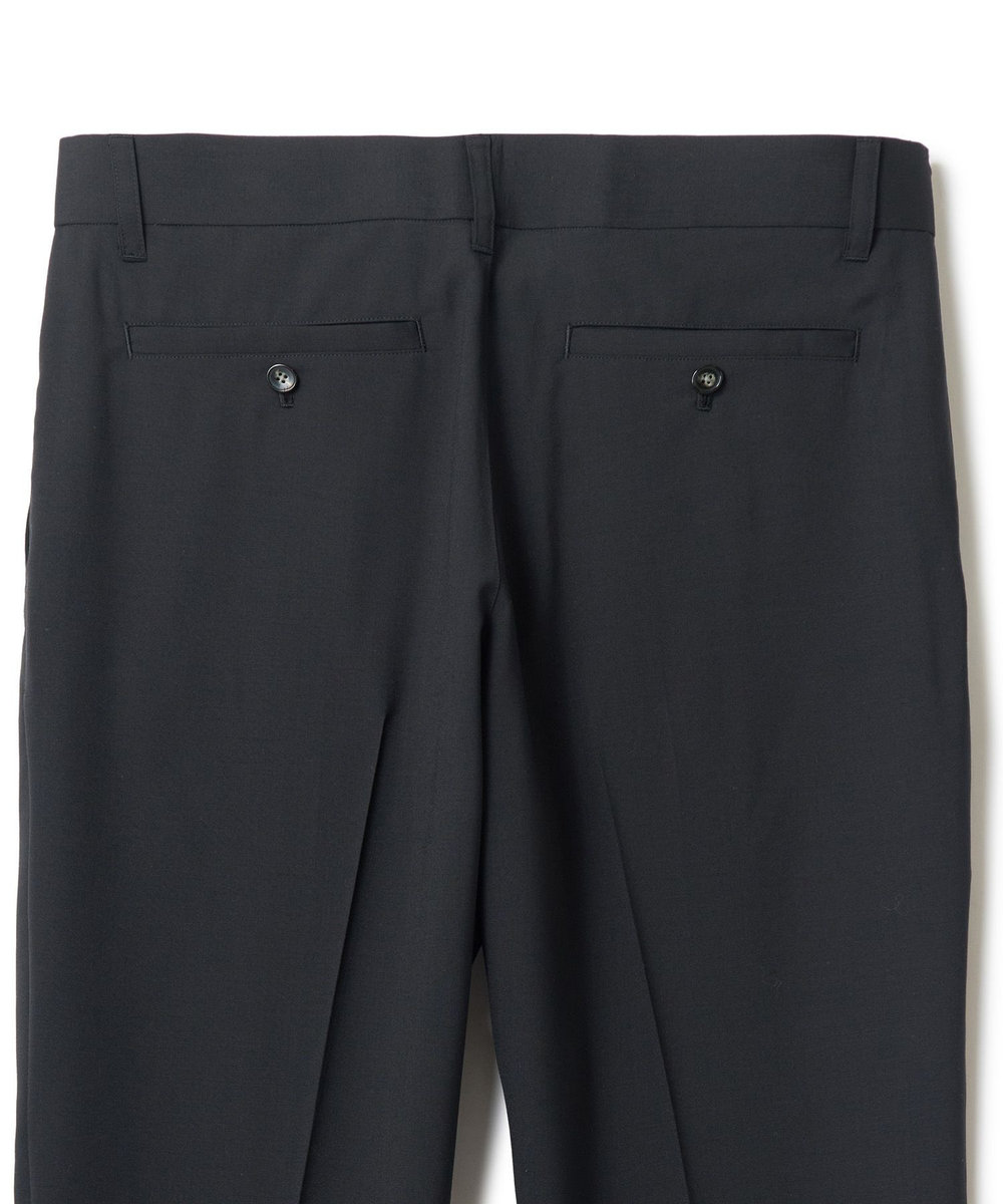 MEN'S BIGI SMART MERINOウールトロピカル/グレンチェック パンツ＜防シワ＞＜軽量＞＜ストレッチ＞ ブラック