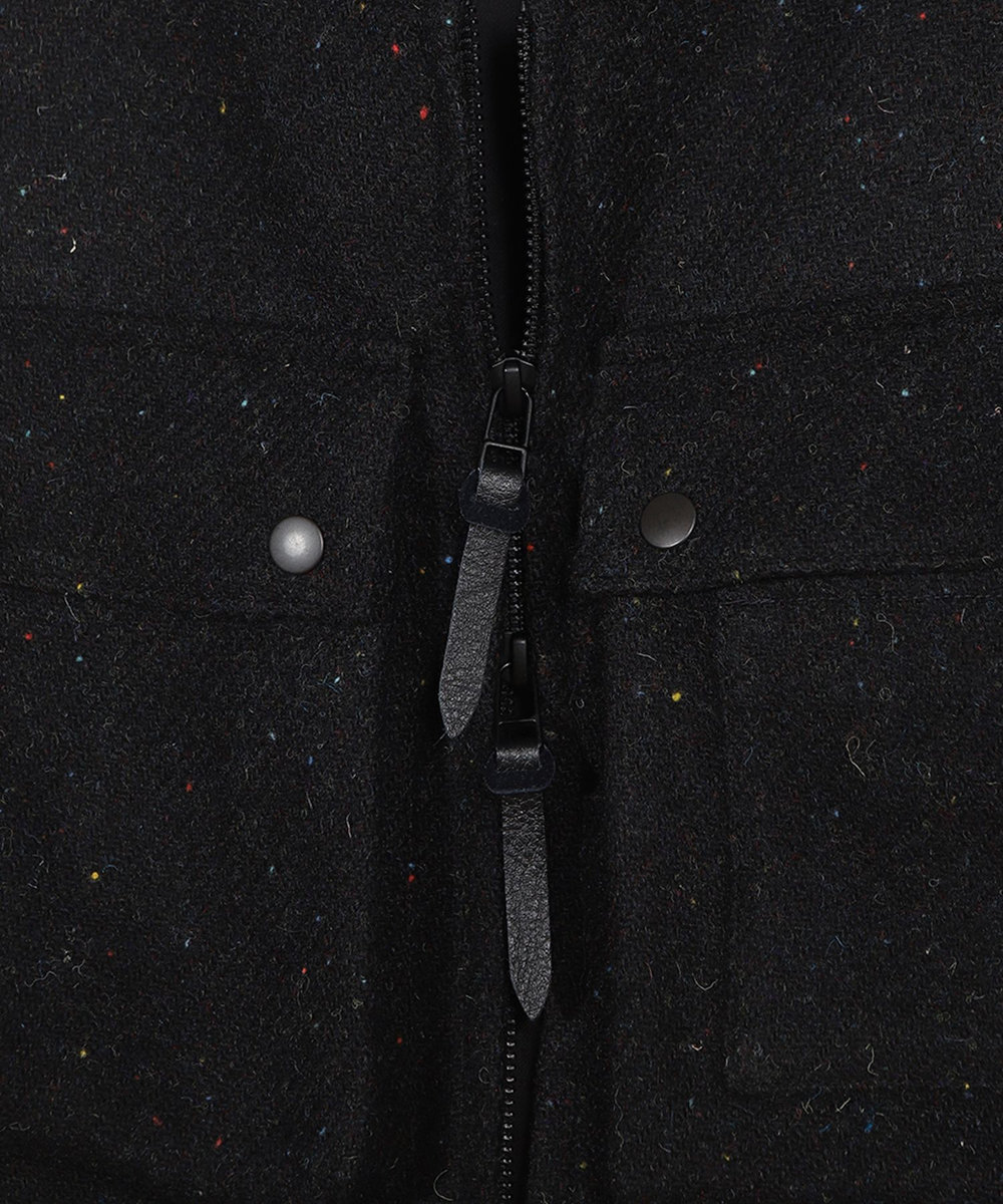 MEN'S BIGI 【50th Anniv . 菊池武夫】HARRIS TWEED COLOR NEP VEST ブラック
