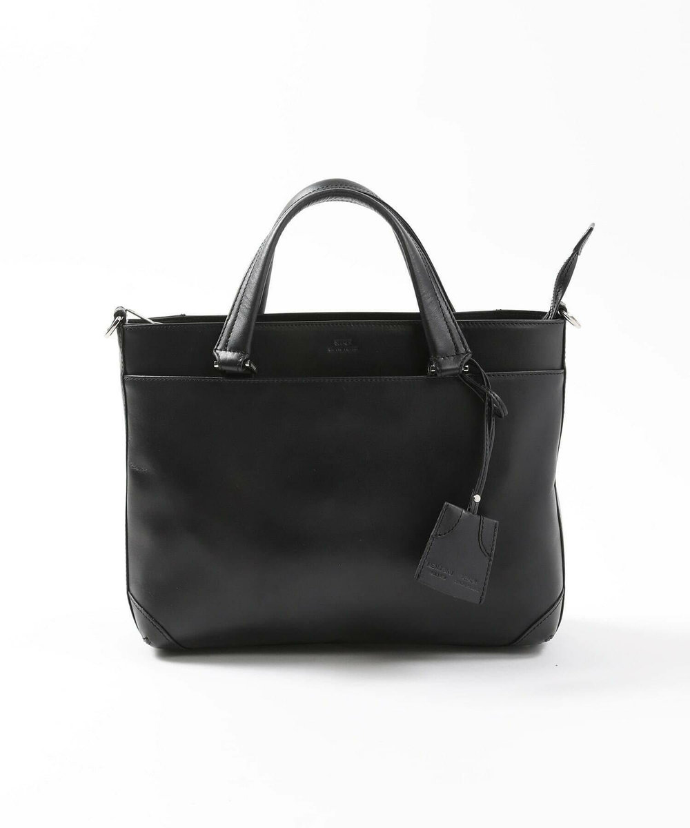 MEN'S BIGI 【SEEKER/シーカー】別注ムラレザー2WAYブリーフケース ブラック