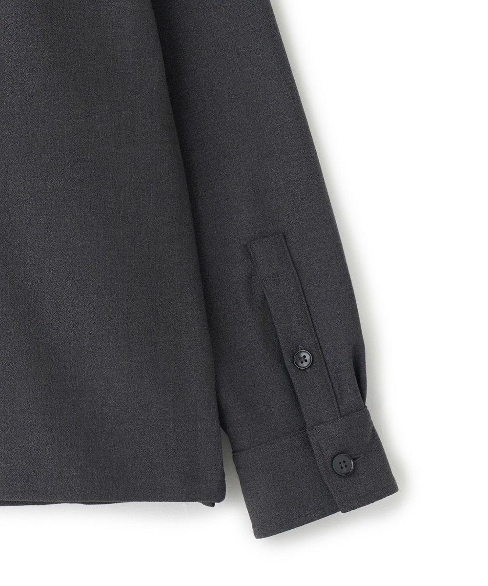MEN'S BIGI PRES WARM アムンゼンシャツブルゾン［360度ストレッチ/吸湿発熱/保温性］ チャコールグレー