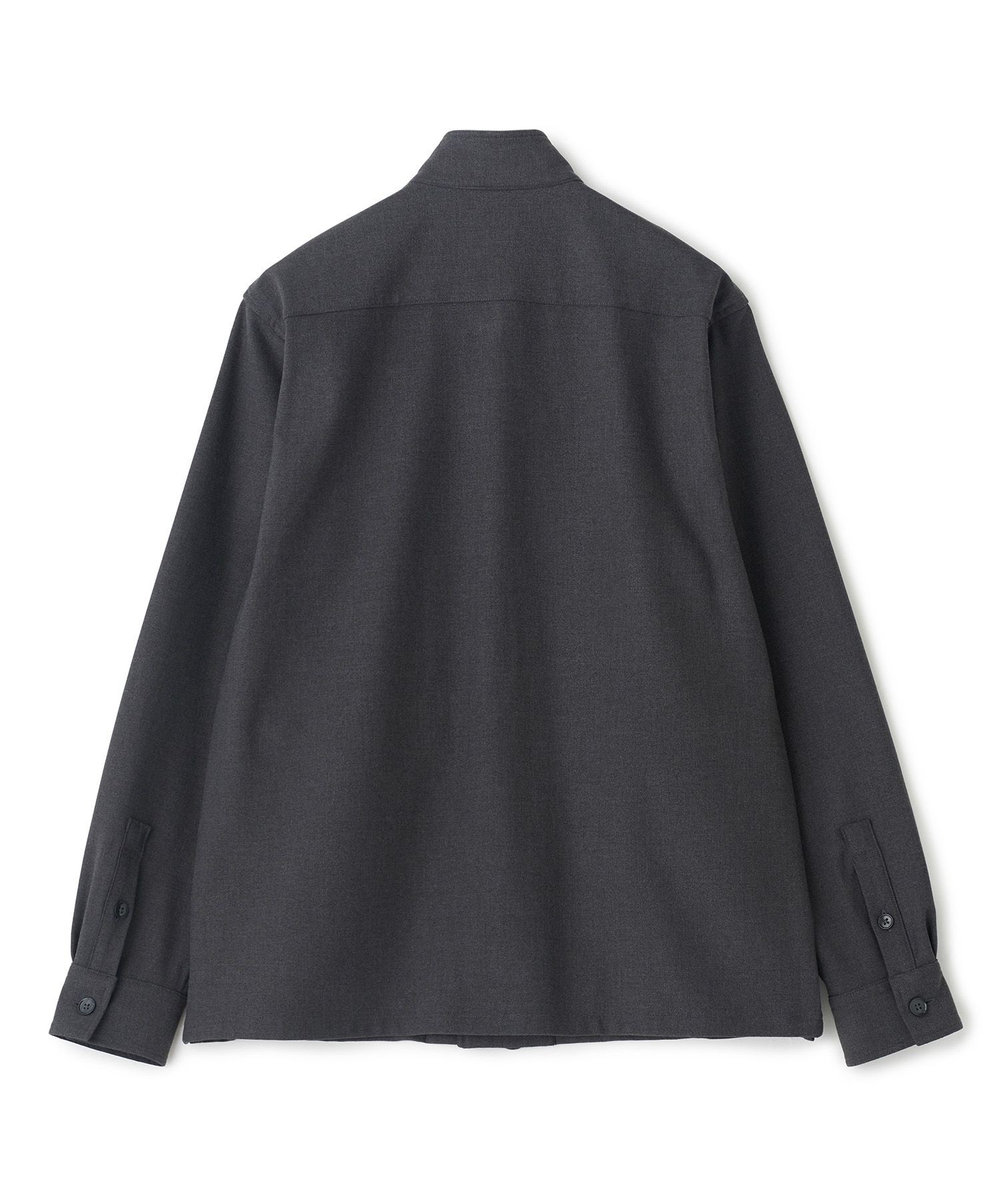 MEN'S BIGI PRES WARM アムンゼンシャツブルゾン［360度ストレッチ/吸湿発熱/保温性］ チャコールグレー