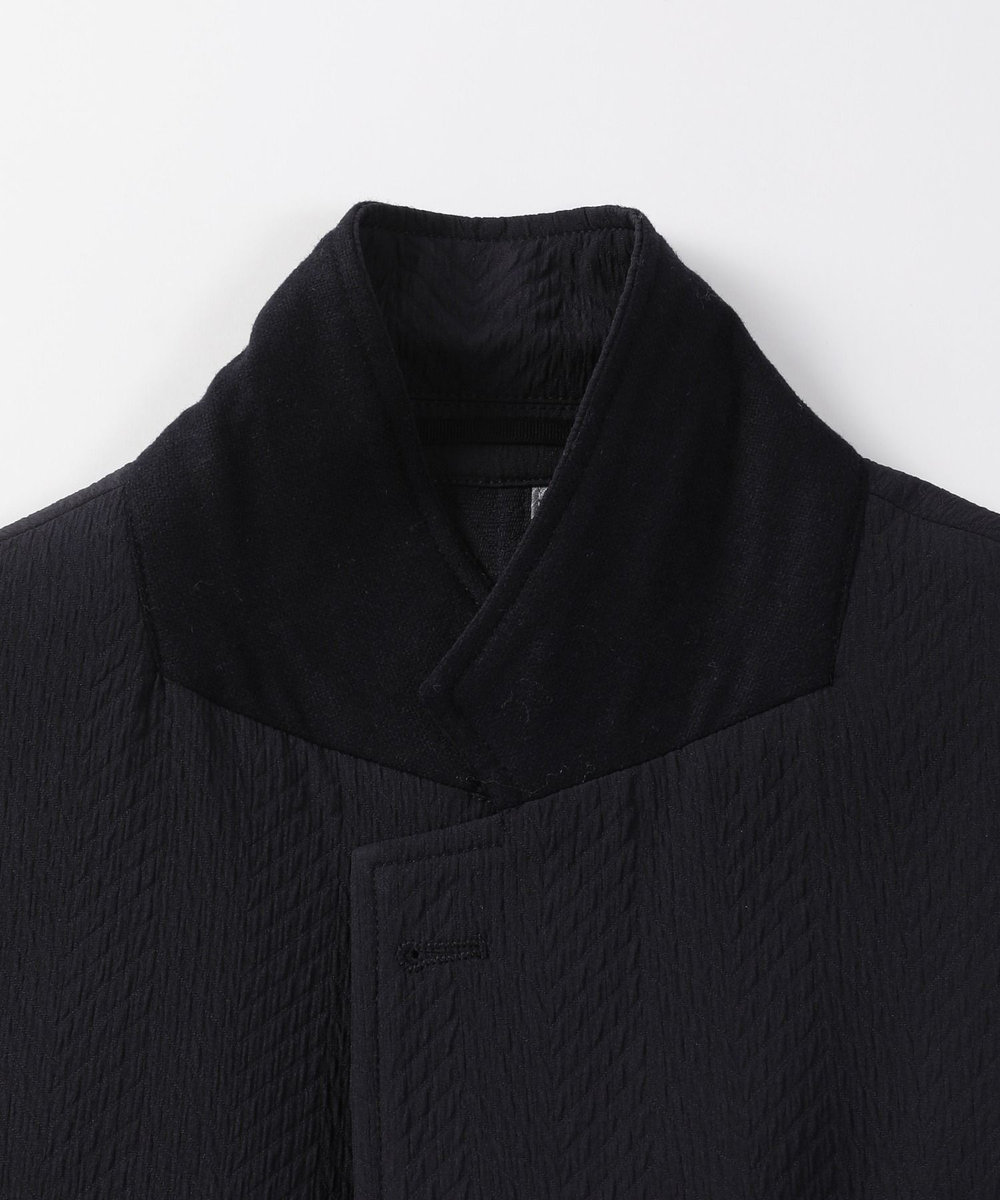 MEN'S BIGI ヘリンボーンストレッチジャケット ネイビー