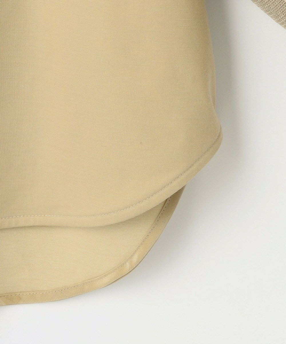 feerique feerique メッシュ×ジャージドッキングブラウス ベージュ