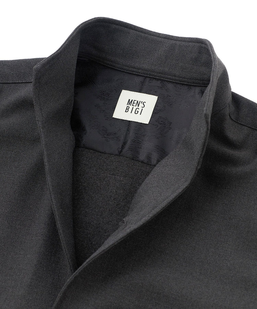 MEN'S BIGI PRES WARM アムンゼンシャツブルゾン［360度ストレッチ/吸湿発熱/保温性］ チャコールグレー