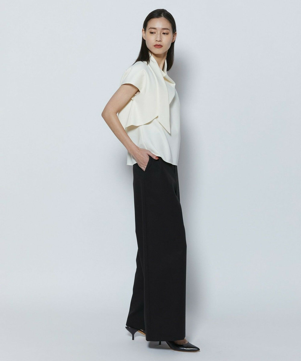 L'EQUIPE COUTURIER 60/2Vダブルクロスパンツ ホワイト
