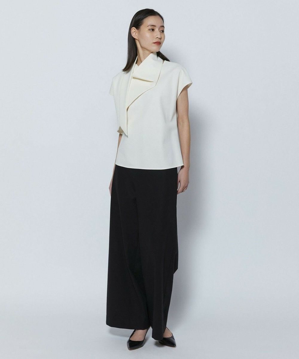L'EQUIPE COUTURIER 60/2Vダブルクロスパンツ ホワイト