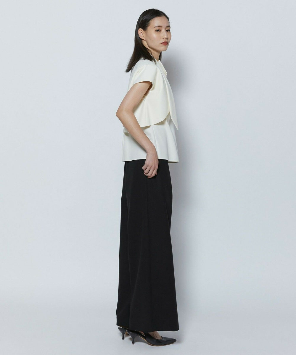 L'EQUIPE COUTURIER 60/2Vダブルクロスパンツ ホワイト