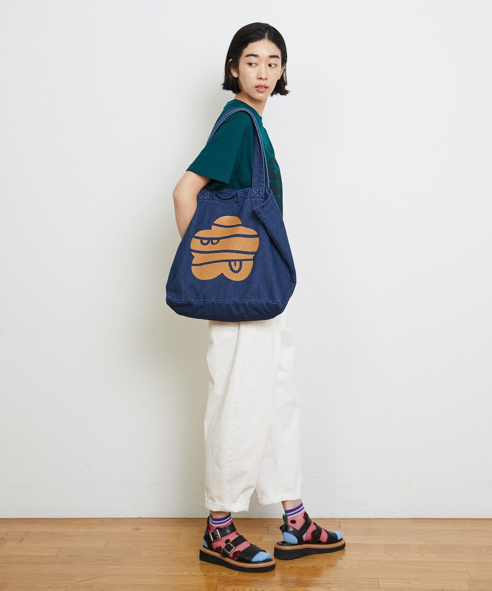 FRAPBOIS マークデニムBAG インディゴブルー