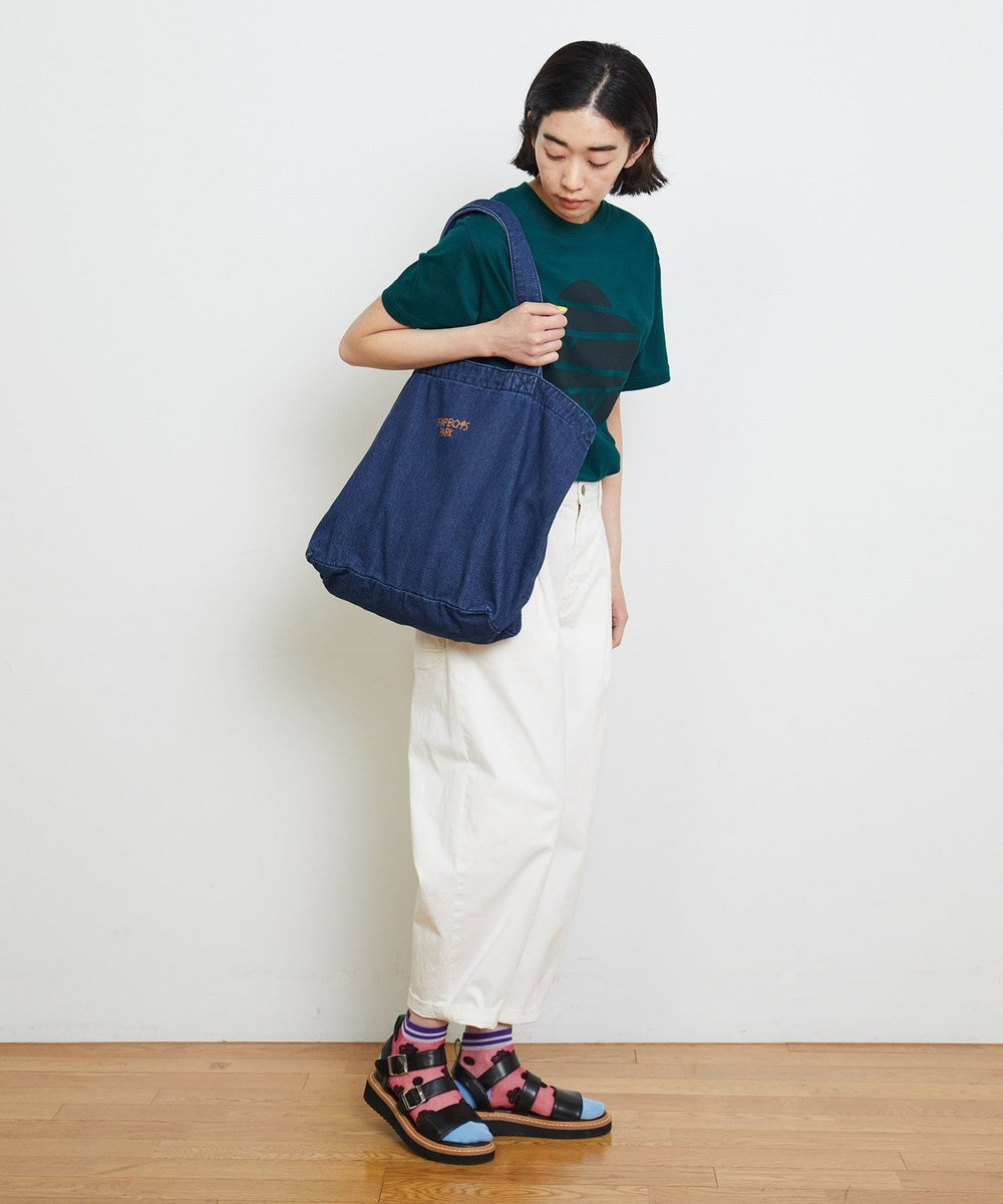 FRAPBOIS マークデニムBAG インディゴブルー