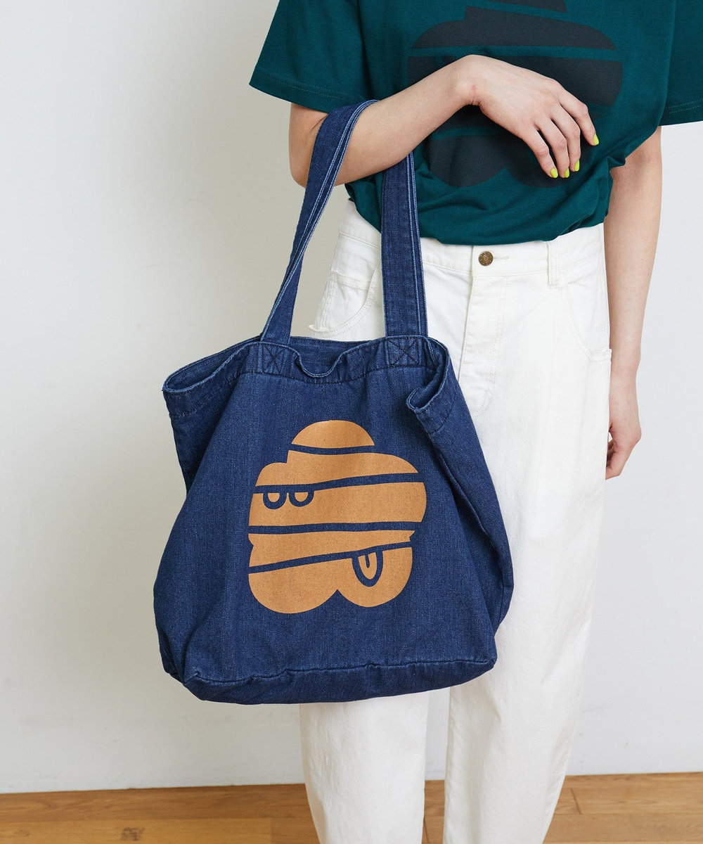 FRAPBOIS マークデニムBAG インディゴブルー