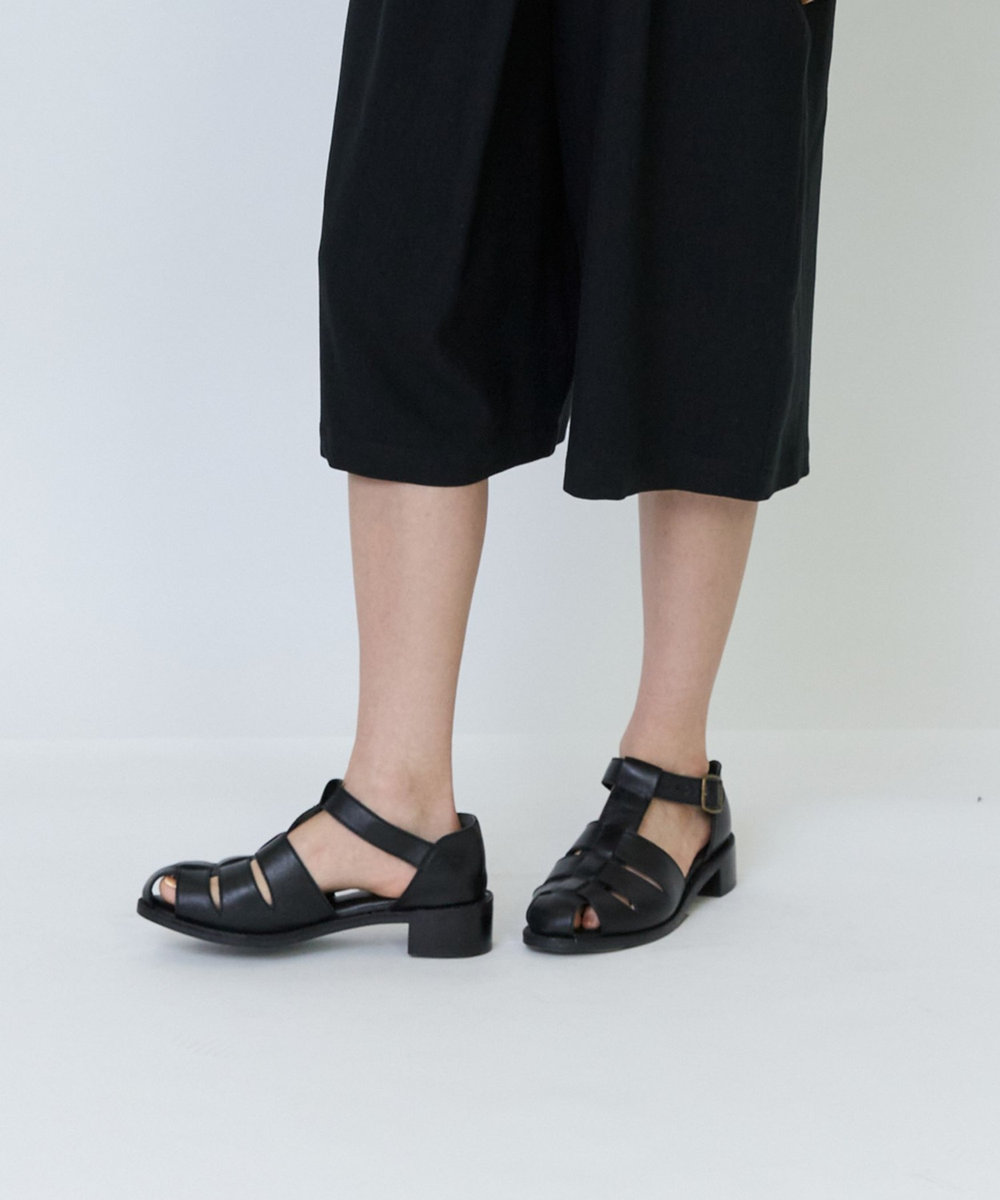 LOISIR テンセルコットンリネンオールインワン ブラック