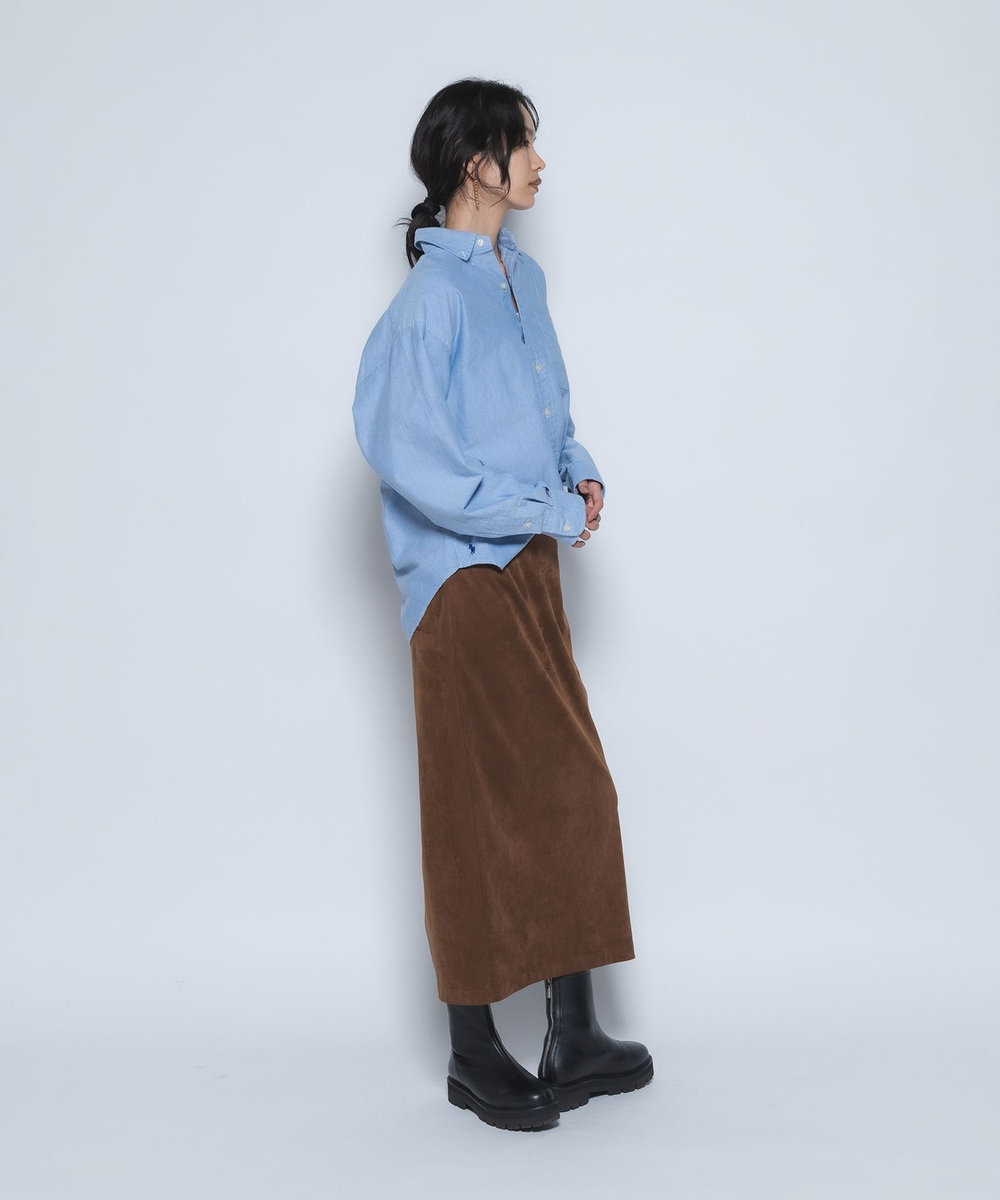 1er Arrondissement ＜POLO RALPH LAUREN/ポロ ラルフ ローレン＞ビッグフィットボタンダウンシャツ ブルー