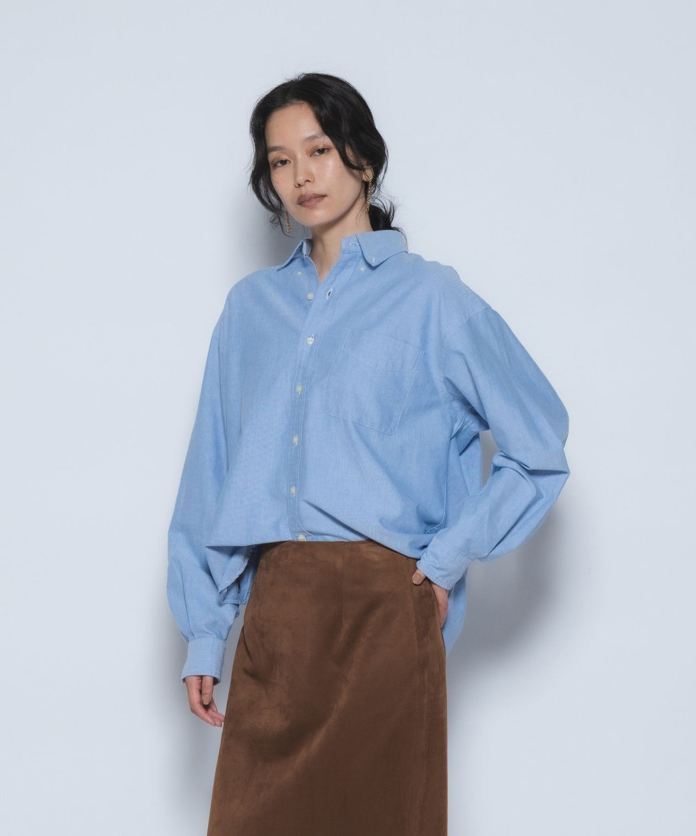 1er Arrondissement ＜POLO RALPH LAUREN/ポロ ラルフ ローレン＞ビッグフィットボタンダウンシャツ ブルー