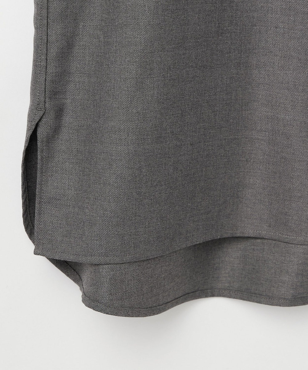 1er Arrondissement ミックスウールシャツ グレー