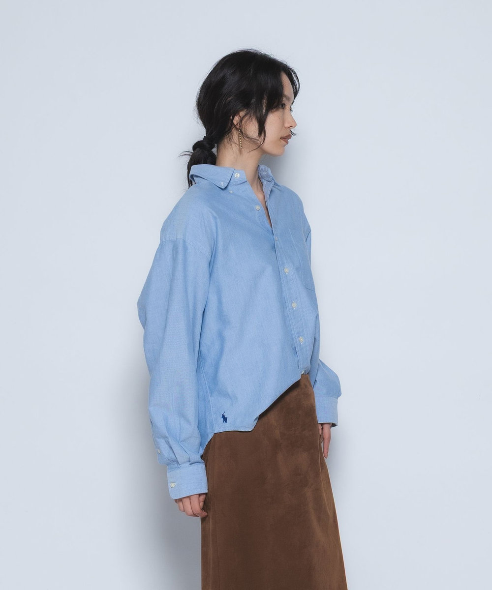 1er Arrondissement ＜POLO RALPH LAUREN/ポロ ラルフ ローレン＞ビッグフィットボタンダウンシャツ ブルー