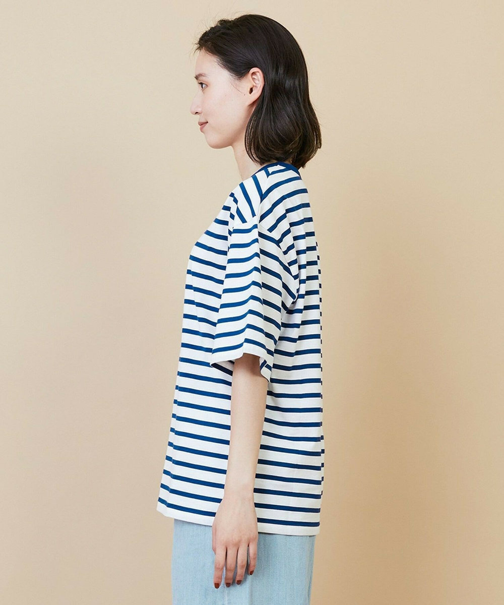 L'EQUIPE raspail × L'EQUIPE 別注ボーダーカットソー ネイビー