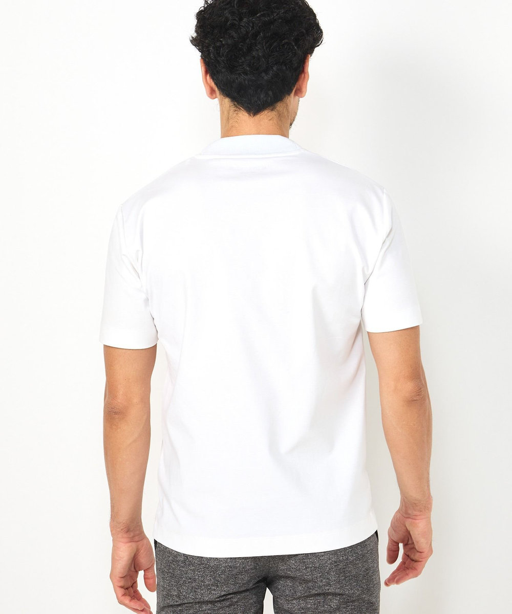 MEN'S BIGI 【ACTIVE TAILOR】シルケットスムースクルーネックTシャツ ホワイト