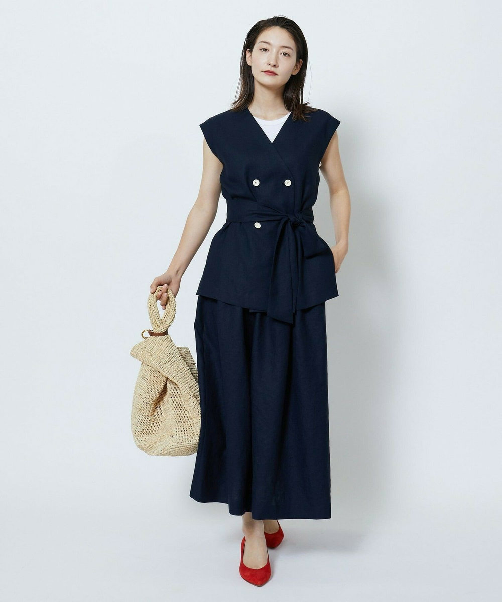 MOGA ［STORY 2023年8月号掲載商品］ジレワンピース ネイビー