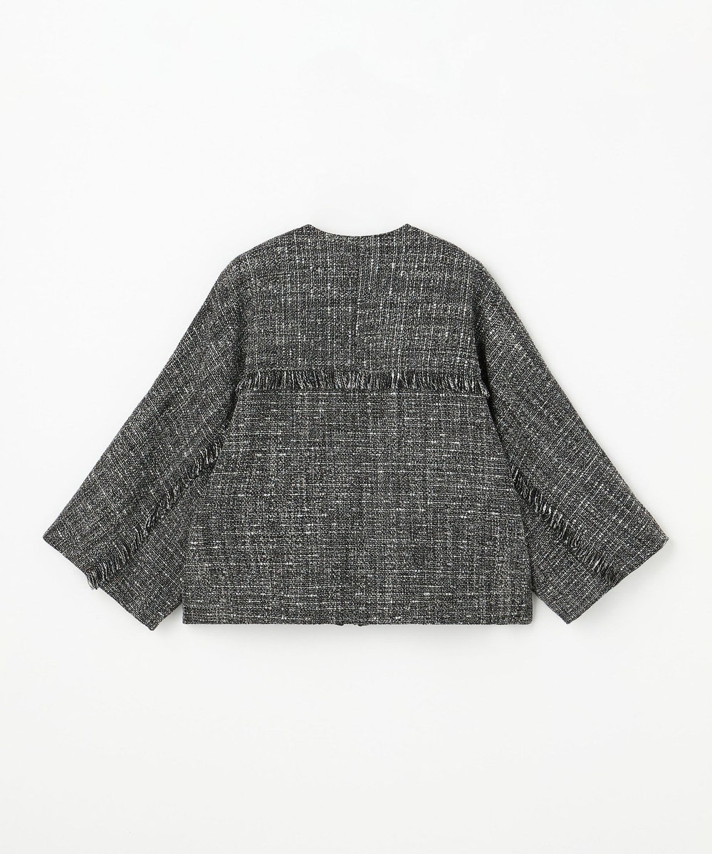 DÉPAREILLÉ LAME TWEED PONCHO JACKET / ラメツィードポンチョジャケット ブラック