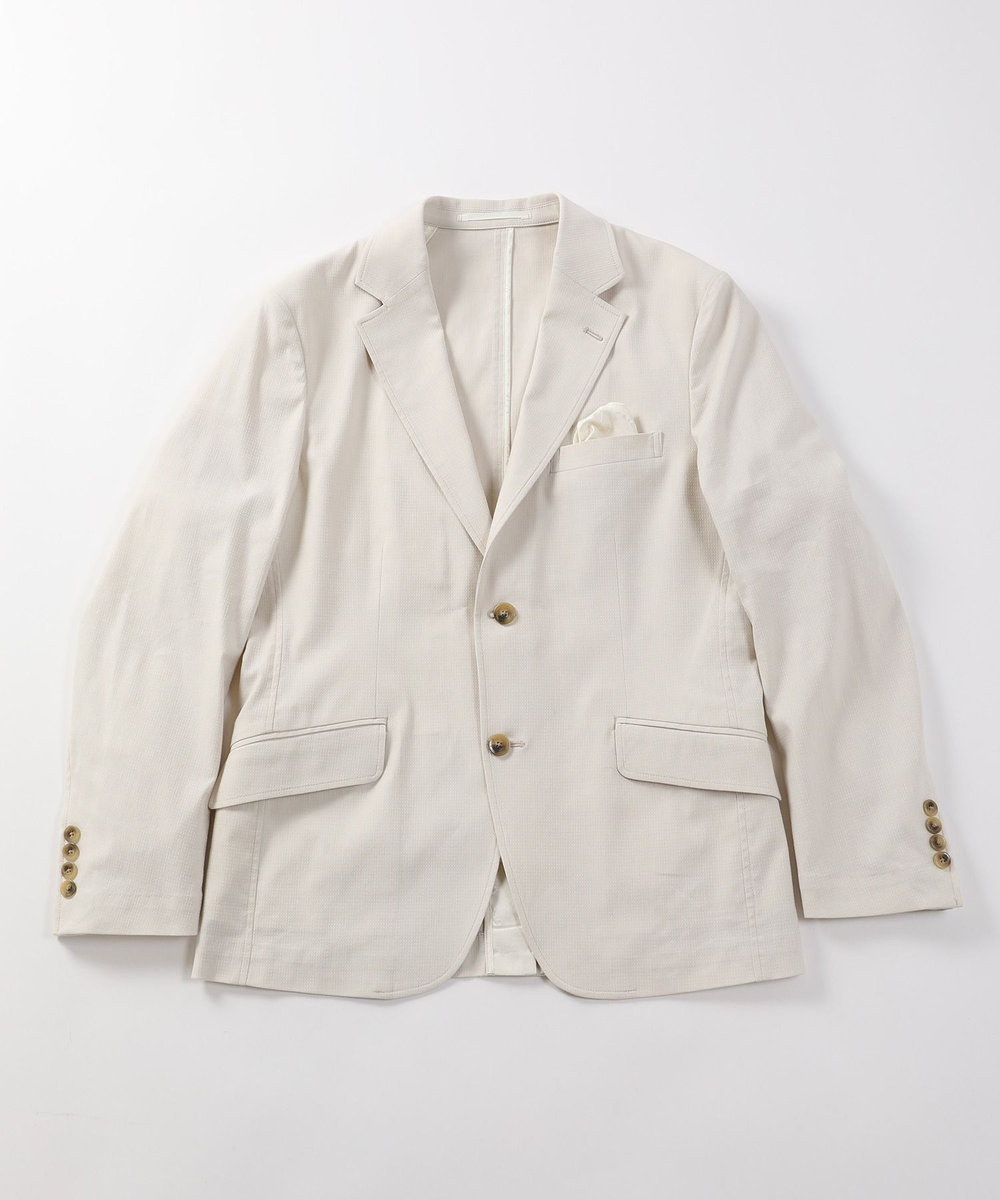 MEN'S BIGI 【ACTIVE TAILOR】ドビーストレッチテーラードジャケット オフホワイト