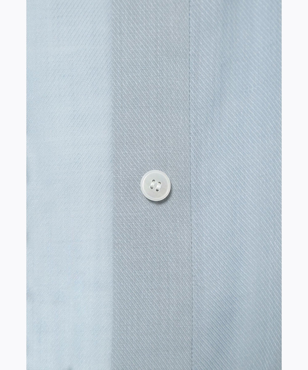 DÉPAREILLÉ RAMIE TWILL REGULAR COLLAR SHIRT / ラミーツイルレギュラーカラーシャツ サックスブルー
