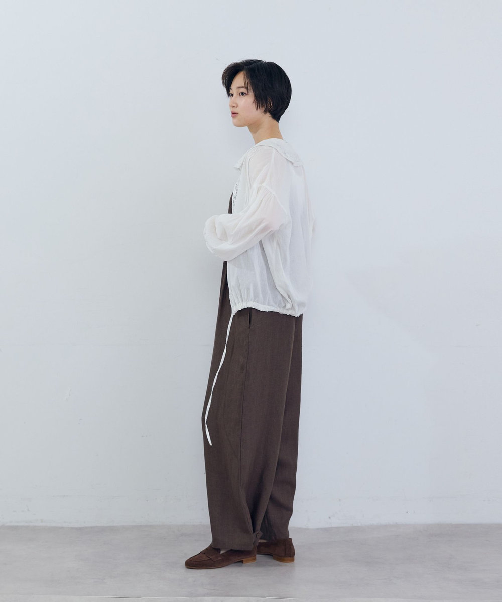 ADIEU TRISTESSE リネンサロペット ブラウン