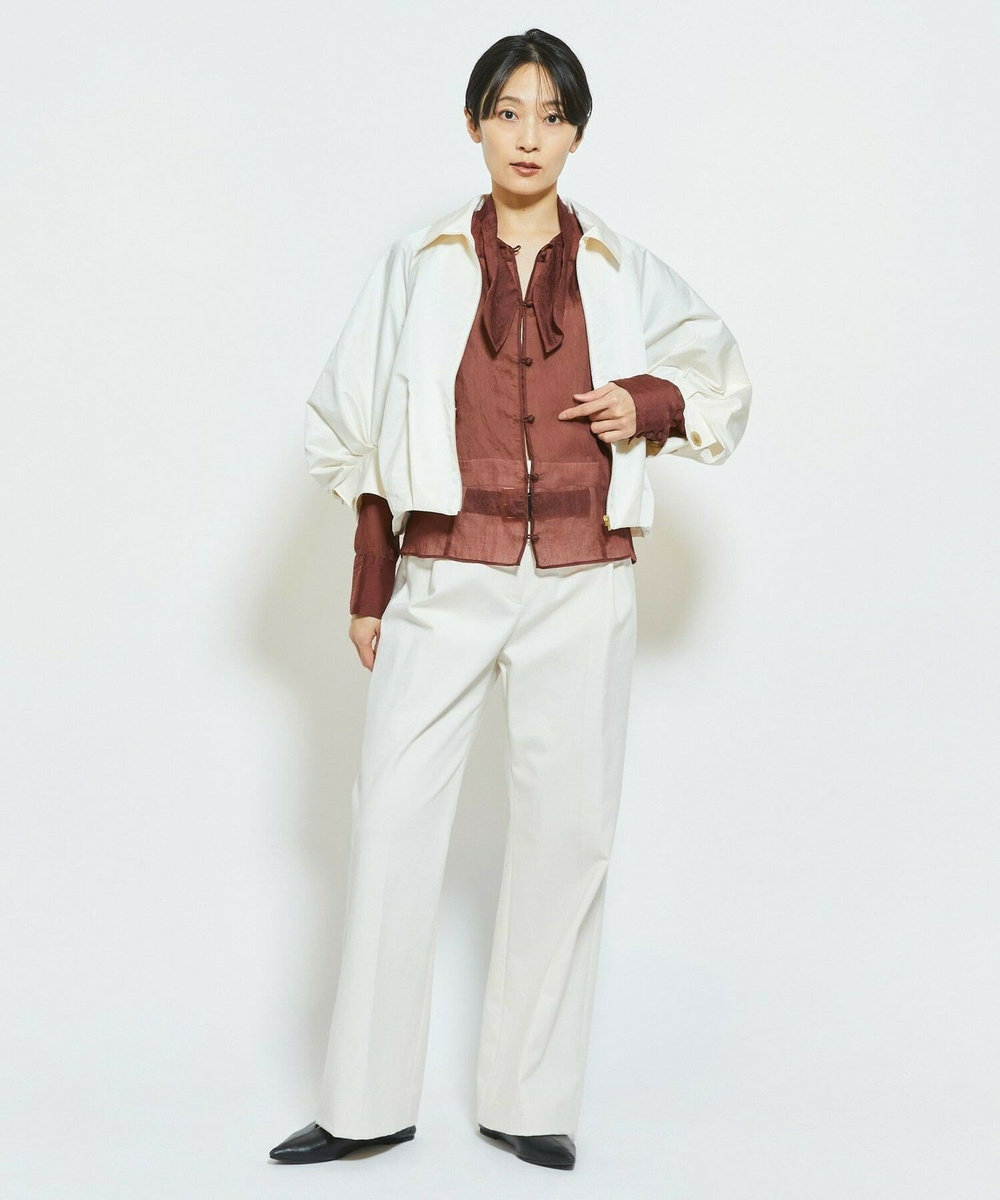MOGA Collection MOGA Collection ECO NAT TWILLショートブルゾン オフホワイト