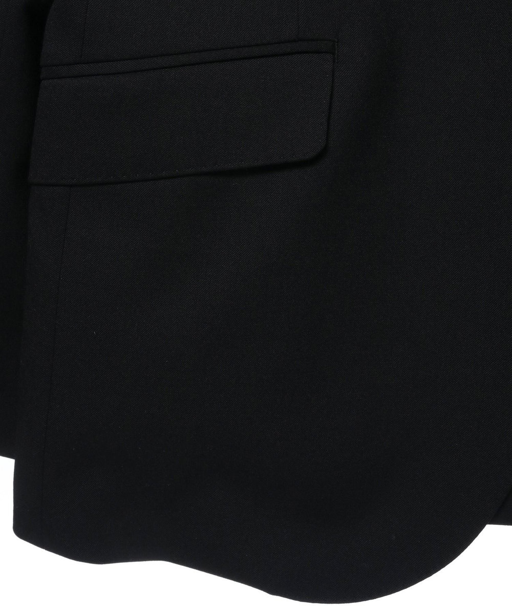 MEN'S BIGI 【スリーピース対応】サージ綾ブラック無地スーツセットアップ ブラック