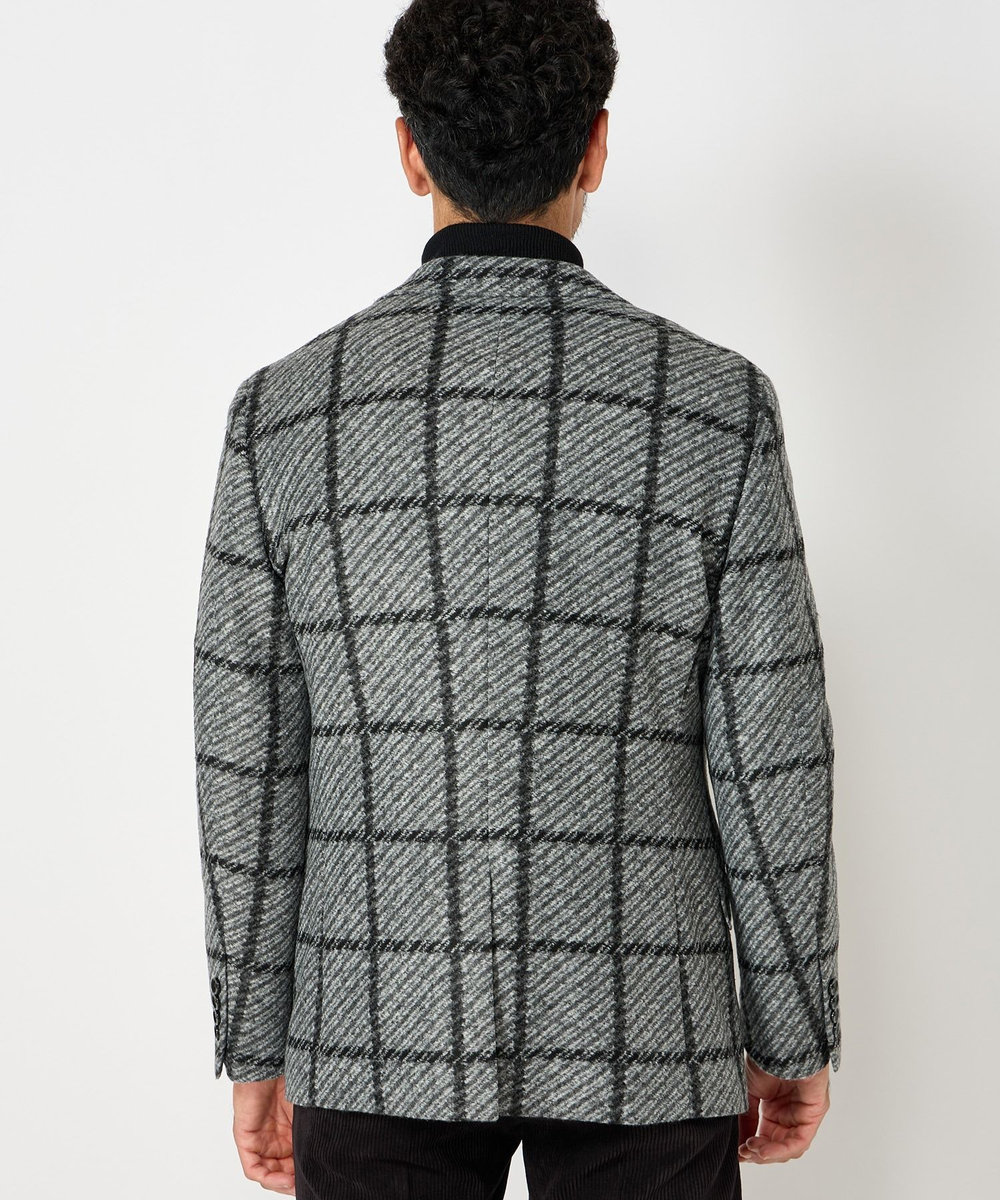 MEN'S BIGI 【LANIFICIO ROMA】ジャージテーラードジャケット グレー系その他
