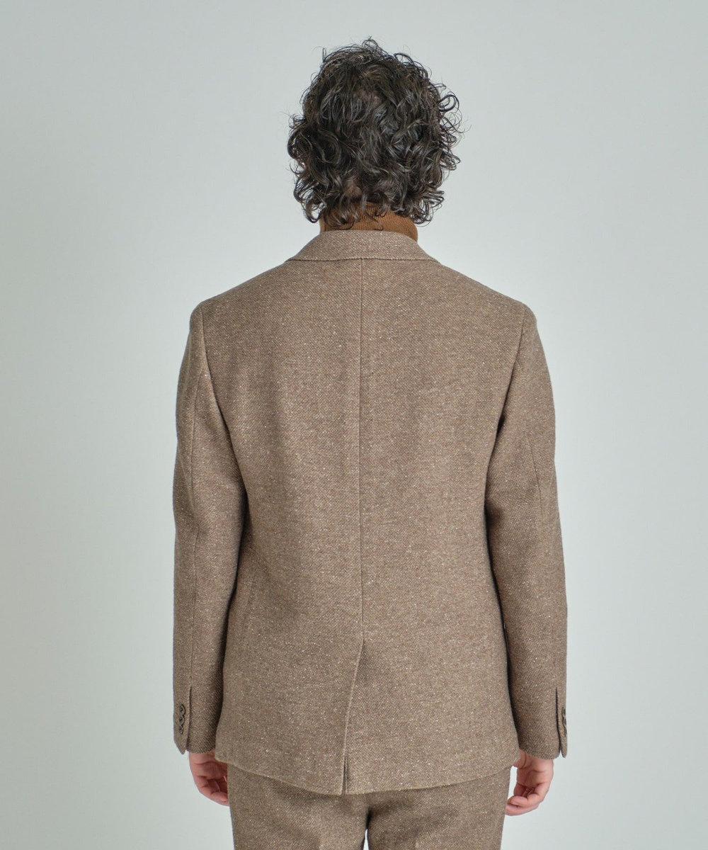 MEN'S BIGI シルクネップウール絡みジャケット ベージュ