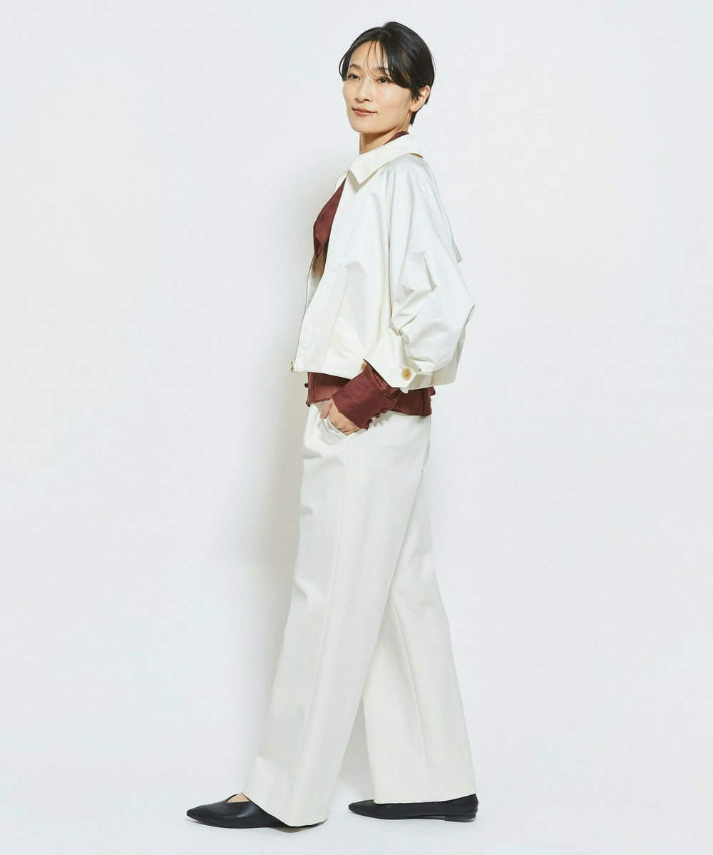 MOGA Collection MOGA Collection ECO NAT TWILLショートブルゾン オフホワイト