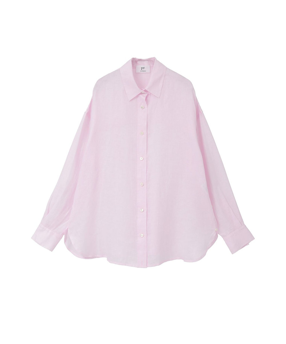 1er Arrondissement 60リネンシャツ ピンク