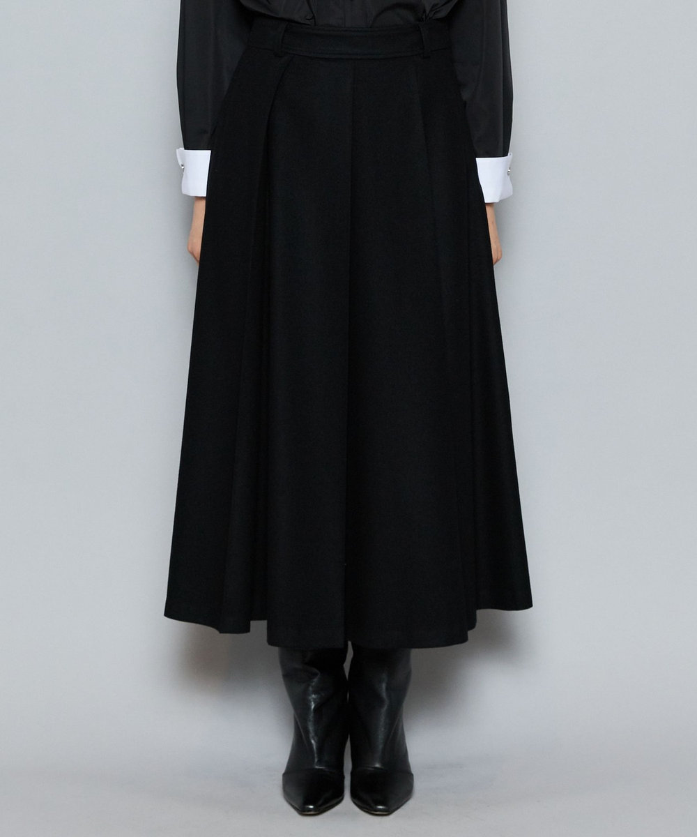 L'EQUIPE COUTURIER W/CASHフランネルスカート ブラック