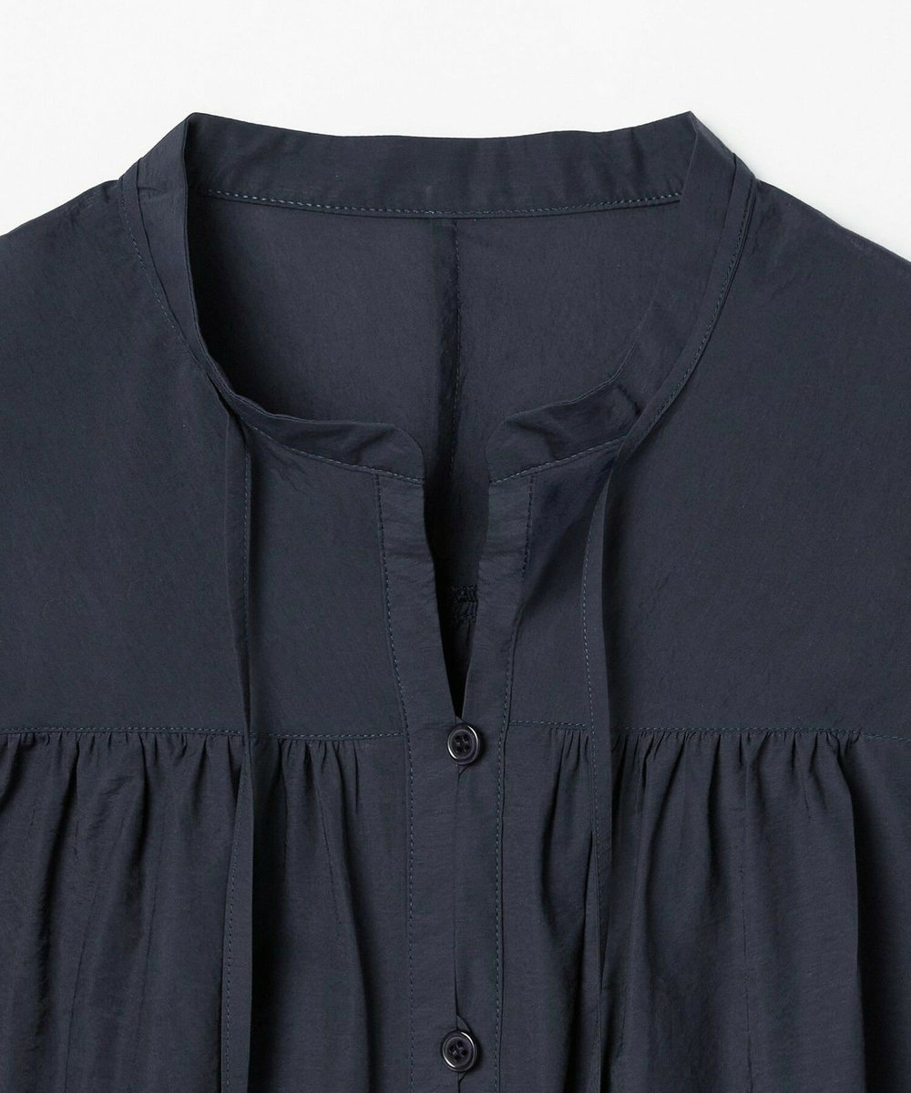 L'EQUIPE C/Nワッシャータフタブラウス ネイビー