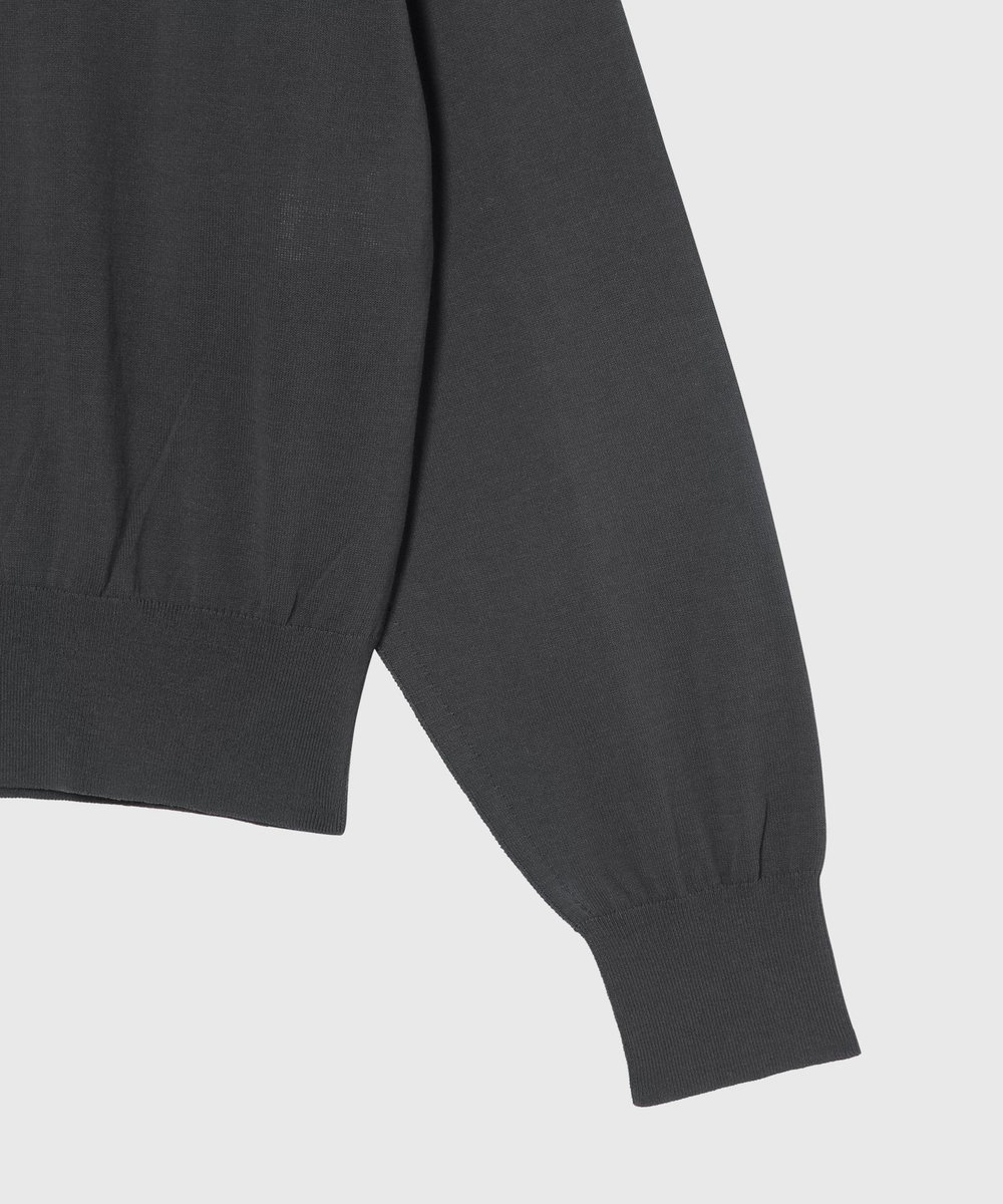DÉPAREILLÉ ICE COTTON CARDIGAN / アイスコットンカーディガン チャコールグレー