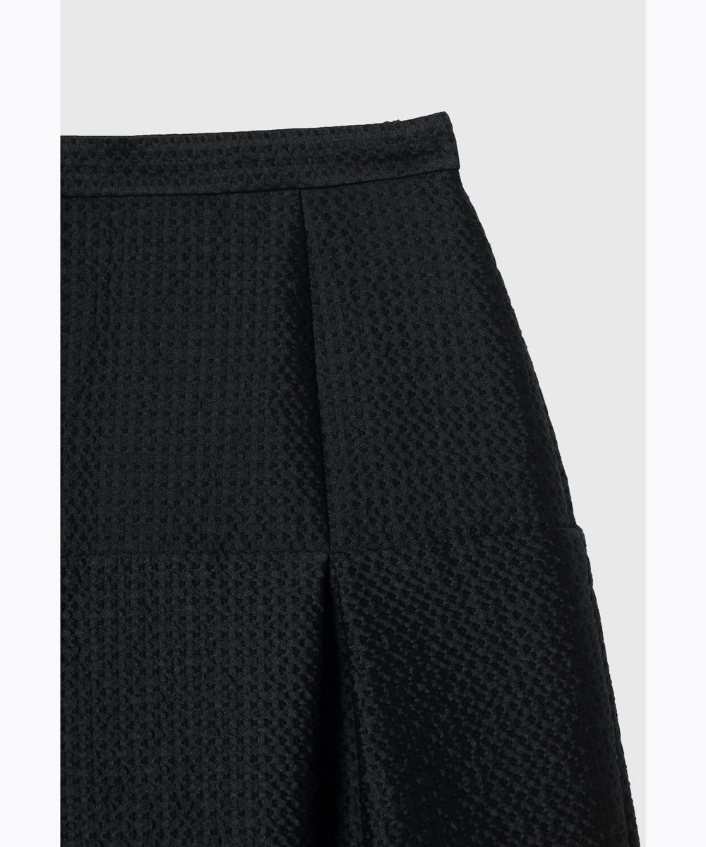 DÉPAREILLÉ COTTON SILK JACQUARD SKIRT / コットンシルクジャガードスカート ダークネイビー