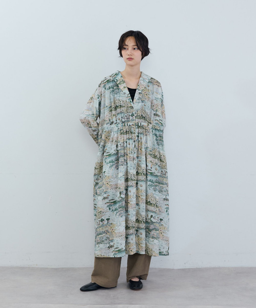 ADIEU TRISTESSE リバティプリントワンピース A