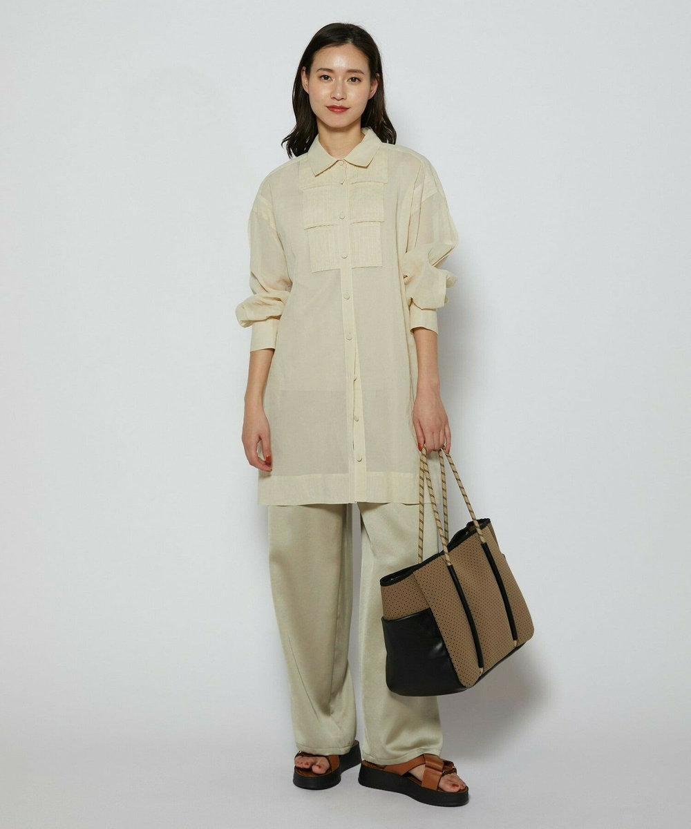 L'EQUIPE ［eclat 2026年5月号掲載商品］ヴィンテージサテンパンツ ベージュ