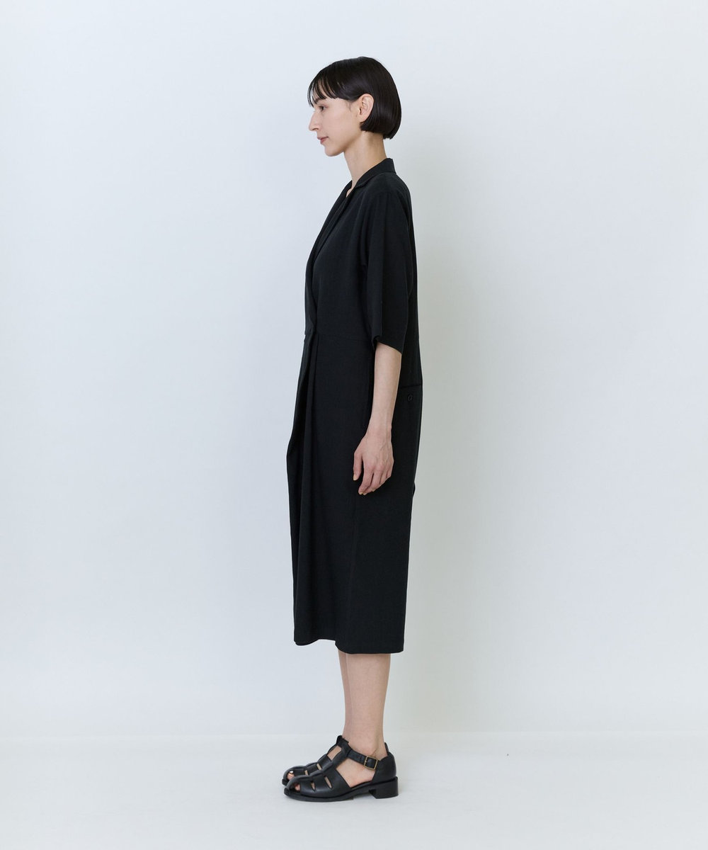 LOISIR テンセルコットンリネンオールインワン ブラック