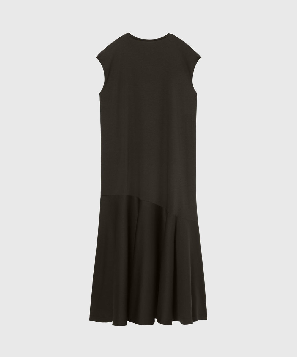 DÉPAREILLÉ COTTON JERSEY DRESS / コットンジャージードレス ブラウン