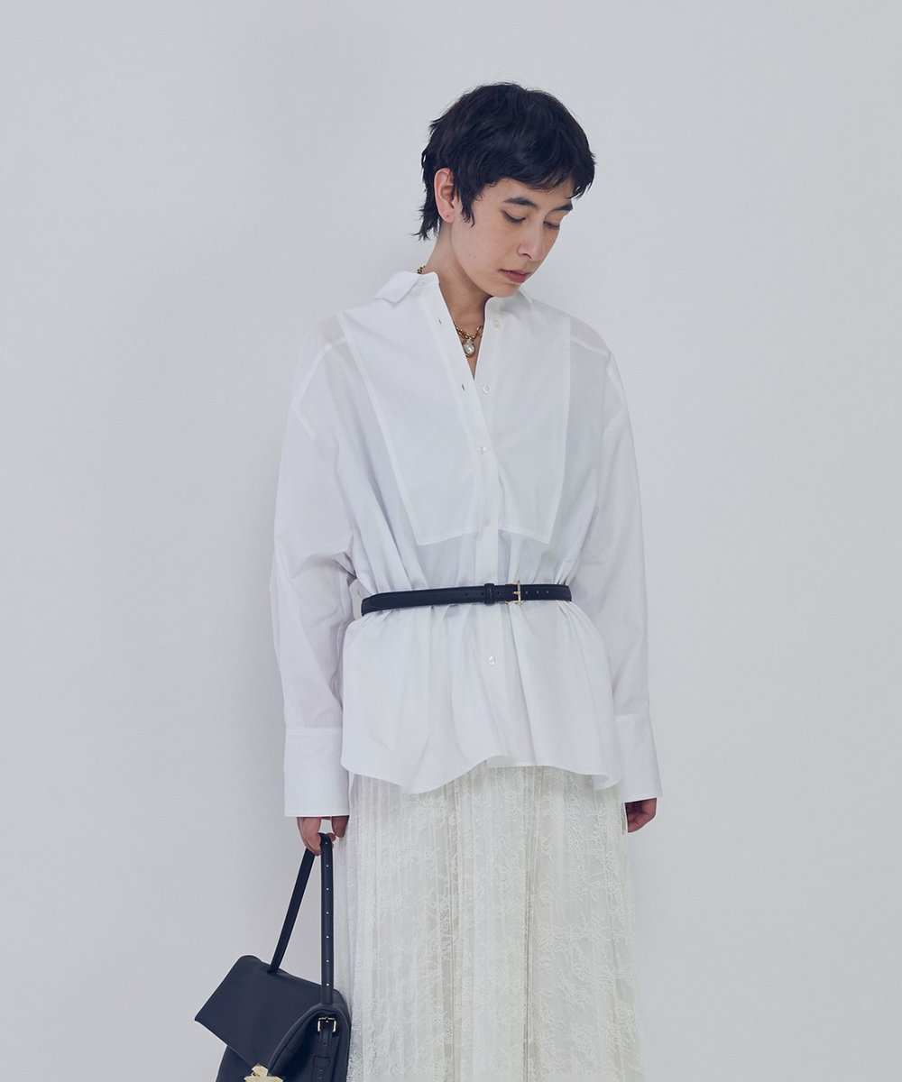 1er Arrondissement ブザムシャツ オフホワイト