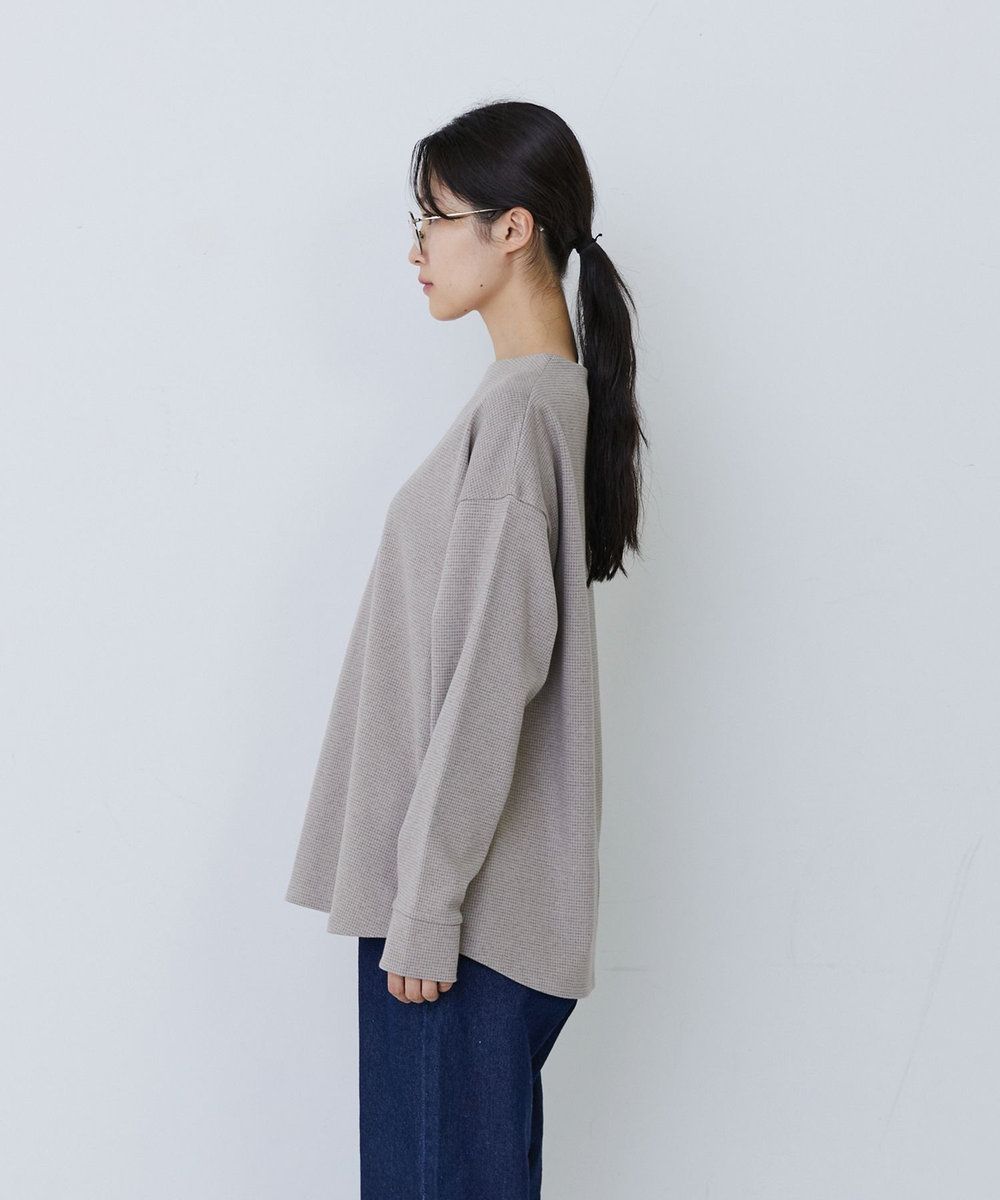 congés payés ADIEU TRISTESSE コットンポンチプルオーバー ベージュ系その他
